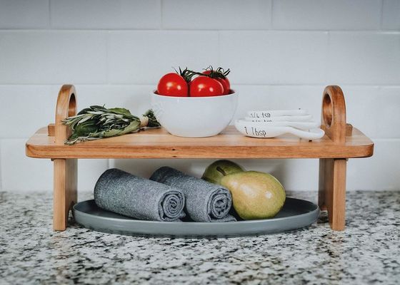 Plateau de bois surélevé contemporain pour la décoration intérieure