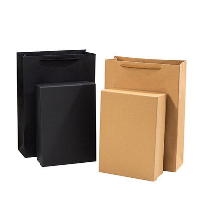 Impression artisanale à la stratification brillante Cartons blancs Kraft recyclés Cartons artisanaux