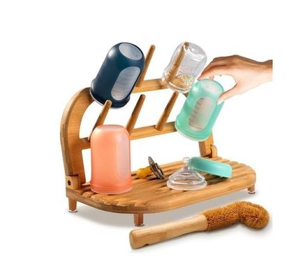 Améliorez votre expérience de séchage avec notre support de séchage de bouteilles en bambou