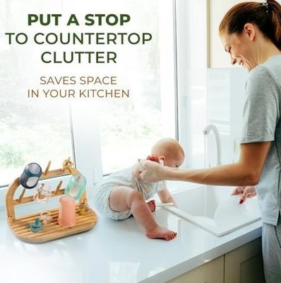 Améliorez votre expérience de séchage avec notre support de séchage de bouteilles en bambou