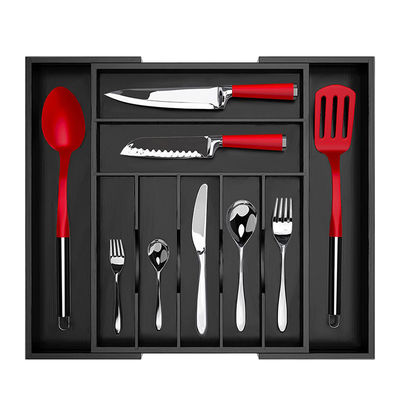 Bamboo Cuisine Vaisselle d'argent Porte-outil et plateau de couverts tiroir organisateur pour la vaisselle personnaliser la taille