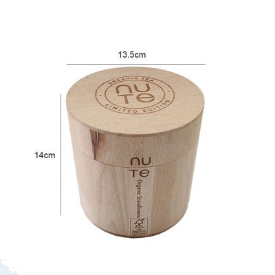 Promotion Logo personnalisé Acceptable Natural Beech Pine Oke Barrel en bois pour les bonbons