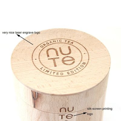 Promotion Logo personnalisé Acceptable Natural Beech Pine Oke Barrel en bois pour les bonbons