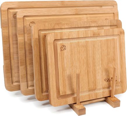 11" x 8" Aruba Beech Bamboo Wood Butcher Bloc de planche à découper pour le camping en plein air