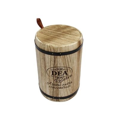 18x18x27cm Logo personnalisé Emballage en fût en bois Artisanal Vintage style grand Paulownia