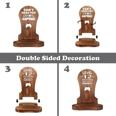 Décoration de la salle de bain de l' hôtel de la maison Décoration du support de casque en bois pour gamer Adolescent garçon