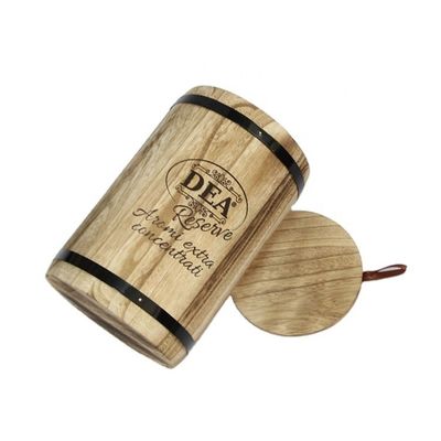 18x18x27cm Logo personnalisé Emballage en fût en bois Artisanal Vintage style grand Paulownia