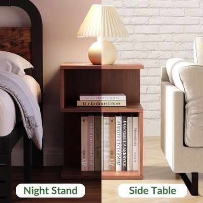 Petits espaces Meubles de chambre Minimaliste 3 étages Table d'entrée avec rangement ouvert Table de chevet