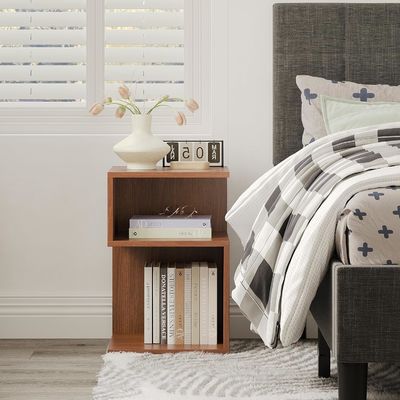 Petits espaces Meubles de chambre Minimaliste 3 étages Table d'entrée avec rangement ouvert Table de chevet