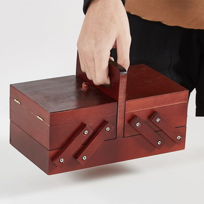 Boutiques de cadeaux Acheteur commercial Convient travail de couture Boîte à couture en bois 5 jours de livraison