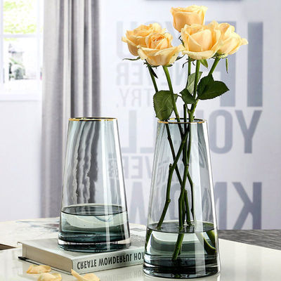 Vase de fleurs de luxe décorative style de conception moderne pour les arrangements de mariage à étage élevé