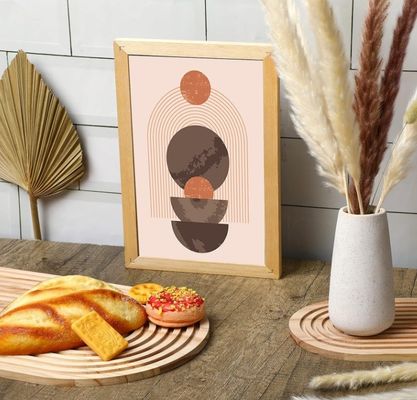 Tableau de coupe en bois en forme d'arc-en-ciel pour la décoration de la cuisine à domicile