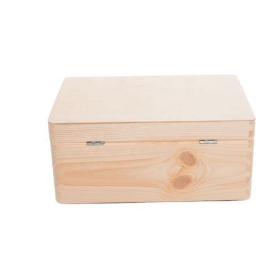 Commande personnalisée Accepté Rectangle Décoratif inachevé Boîte d'emballage en bois