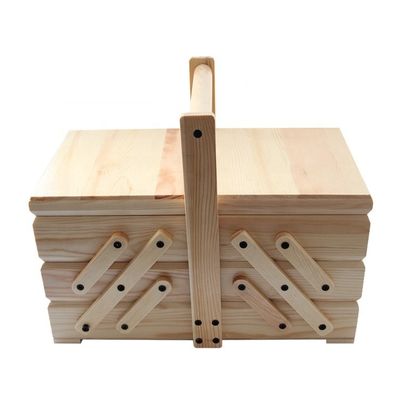 Une boîte de rangement en bois à couches pratique, pliable et facile à organiser