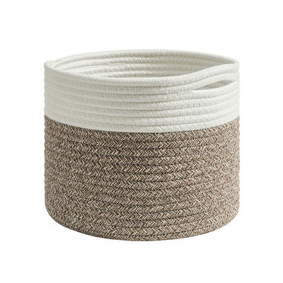 Gardez votre maison organisée panier de rangement à cordes de coton pliable rond pour divers articles