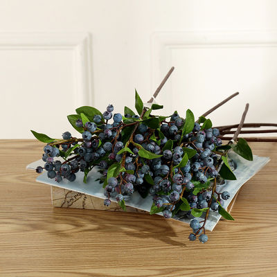 Fruits de Noël Plantes artificielles à base de baies rouges et bleues pour toutes les fêtes Occasion
