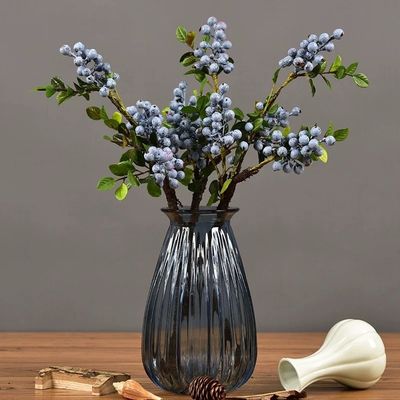 Fruits de Noël Plantes artificielles à base de baies rouges et bleues pour toutes les fêtes Occasion