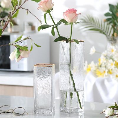 Vase de table en verre pour toutes les saisons dans la décoration de la maison en vrac avec Phnom Penh haut verre moderne