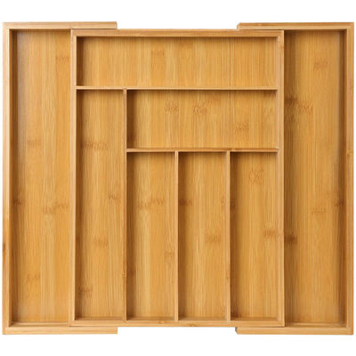 Organiseur de tiroir en bambou réglable pour les services de restauration rapide et à emporter par Vitalucks