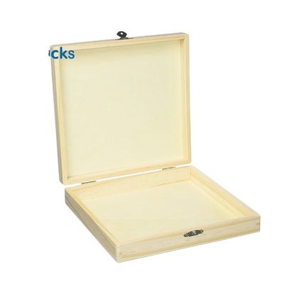 Boîte de cigare en bois non finie pour emballage écologique et traitement de l'impression par estampage