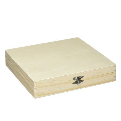 Boîte de cigare en bois non finie pour emballage écologique et traitement de l'impression par estampage