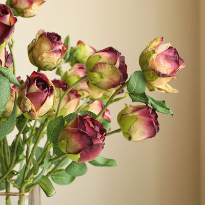 Décoration de fleurs de rose en soie artificielle personnalisée pour toutes les fêtes et célébrations