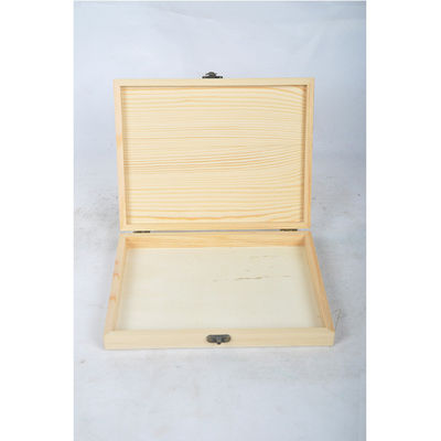 Boîte de cigare en bois non finie pour emballage écologique et traitement de l'impression par estampage