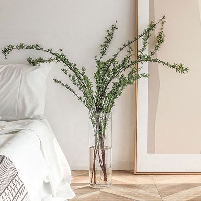 Vase en verre clair pour décoration de toute saison 10-20 cm de diamètre