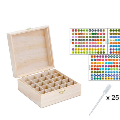 Boîte à emballage en bois avec séparateur