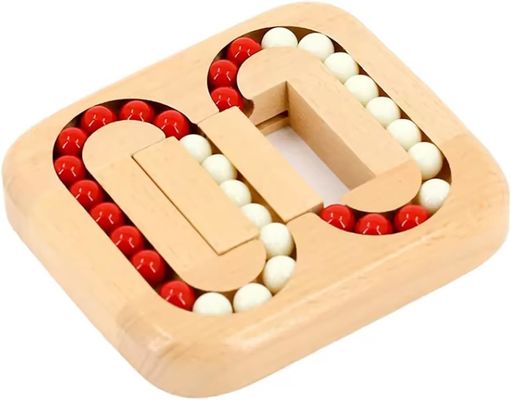 Unisexe 202405 Carreaux en bois Labyrinthe du cerveau Jeu pour personnes âgées Adultes plus âgés Jouets de puzzle faciles pour la maladie d'Alzheimer