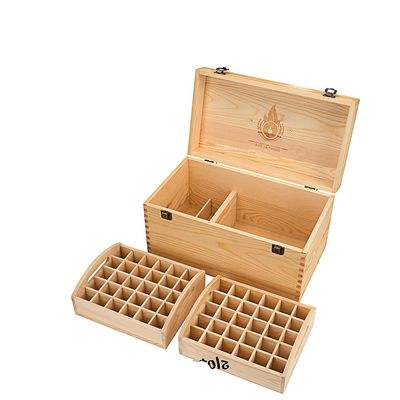 Boîte en bois faite à la main pour les huiles essentielles personnalisable et accepte les commandes sur mesure