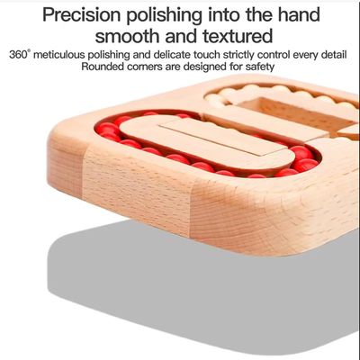 Unisexe 202405 Carreaux en bois Labyrinthe du cerveau Jeu pour personnes âgées Adultes plus âgés Jouets de puzzle faciles pour la maladie d'Alzheimer