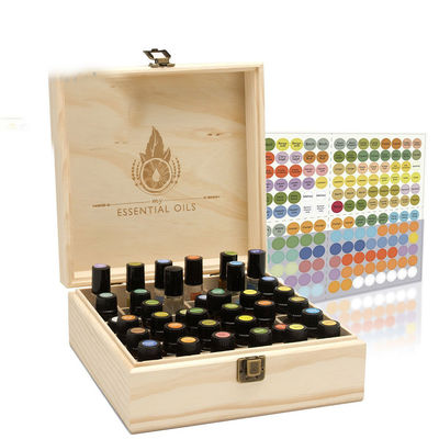Emballage inachevé Doterra Boîte en bois pour huiles essentielles avec logo personnalisé Acceptable