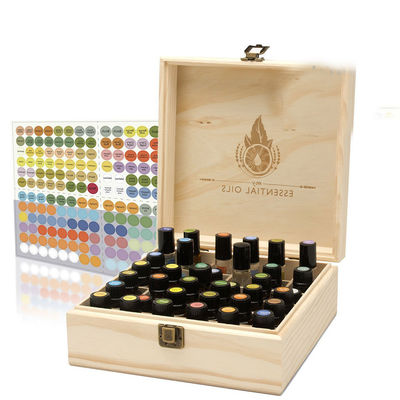 Emballage inachevé Doterra Boîte en bois pour huiles essentielles avec logo personnalisé Acceptable