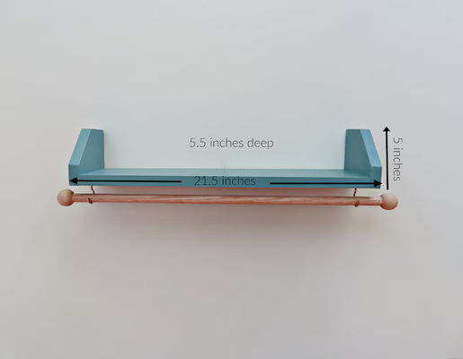 Comme votre demande Étagère bleue avec collier de vêtements Organisez les vêtements de votre enfant