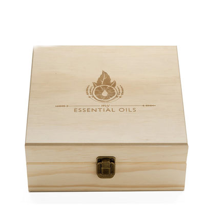 Emballage inachevé Doterra Boîte en bois pour huiles essentielles avec logo personnalisé Acceptable