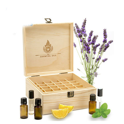 Emballage inachevé Doterra Boîte en bois pour huiles essentielles avec logo personnalisé Acceptable