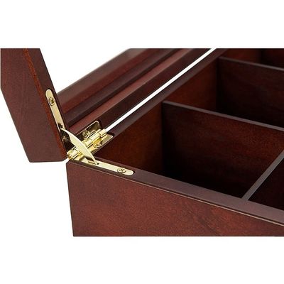 Logo personnalisé Acceptable Peint Eco-friendly Vintage Chest Boîte en bois Emballage de thé