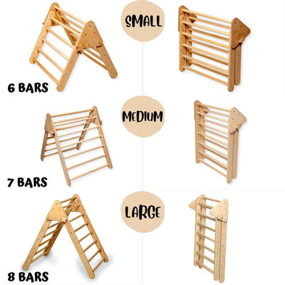 Fitness personnalisé en intérieur Triangle d' escalade en bois pour enfants