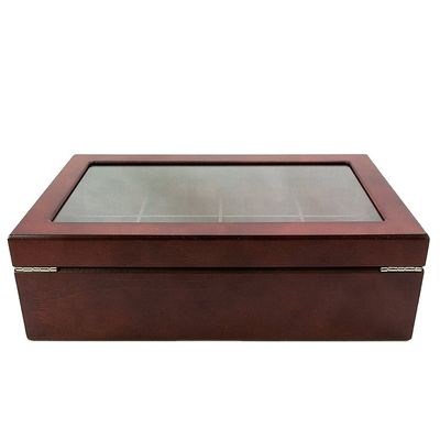 Logo personnalisé Acceptable Peint Eco-friendly Vintage Chest Boîte en bois Emballage de thé