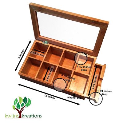 Boîte à thé en bois de pin en couleur personnalisée pour la collection de thé