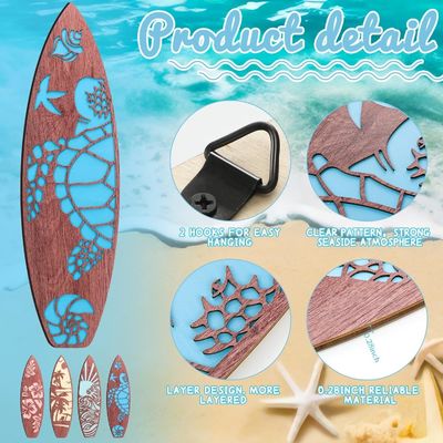 Des planches de surf tropicales hawaïennes d'été Décoration pour le mur à votre demande