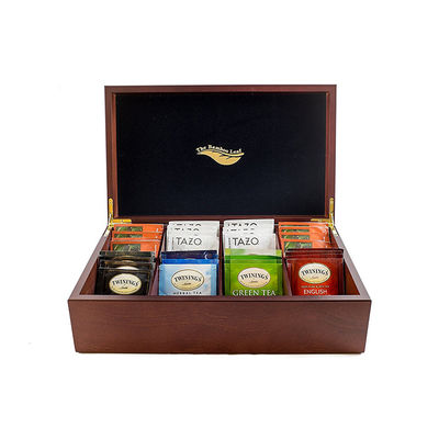 Délicat style vintage moderne petite boîte à thé en bois faite à la main et commande personnalisée acceptée