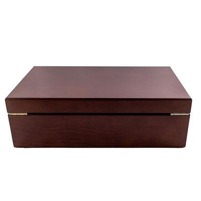 Délicat style vintage moderne petite boîte à thé en bois faite à la main et commande personnalisée acceptée