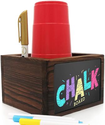 Porte-gobelets jetable à double pin blanc unique pour distribuer des ustensiles de fête rustique