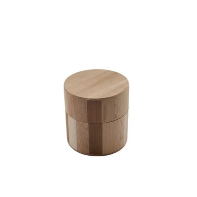Manivelle polie Logo personnalisé Acceptable Bougie en bois de cèdre avec couvercle en bois