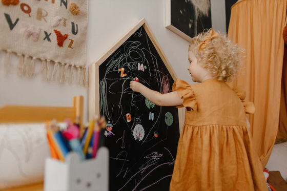 Montessori Temps calme Activités Jardin en carton noir pour tout-petits avec gravure au laser