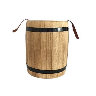 Impression de barils de café en bois brûlé Design simple et utile Parfait pour l'achat en vrac