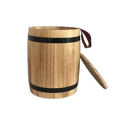 Impression de barils de café en bois brûlé Design simple et utile Parfait pour l'achat en vrac