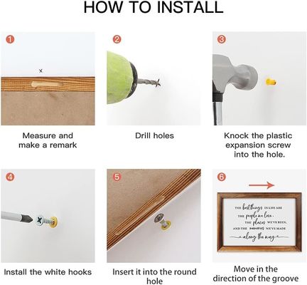 Panneau de signalisation en bois pour la chambre d'une ferme